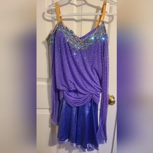 Made For Movement Elegant Purple Rhythm/Latin Ballroom Dress